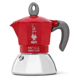 Bialetti Moka Induction 2 Tassen rot/silber