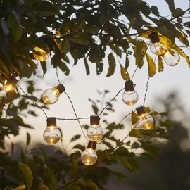 StarTrading LED Lichterkette Solar 180 cm klar warmweiß