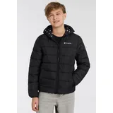 Champion Steppjacke, mit Kapuze, Für Kinder, Gr. L (152/158), schwarz, , 98934313-L