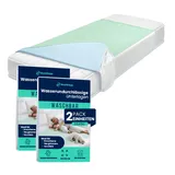 Bestzing- Inkontinenzunterlage waschbar - Inkontinenz bettunterlage - Bettunterlage wasserdicht - wasserdichte matratzenauflage - Betteinlagen inkontinenz waschbar - Matratzenschutz wasserdicht pack2