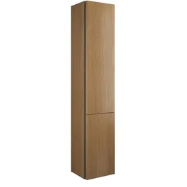Burgbad Badu Hochschrank 35 cm 2 Türen Weiß