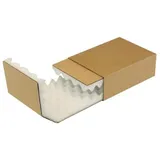 TransPak Noppenschaumverpackung Maße 200x142x63mm Schaumhöhe 25mm braun, Transpak,