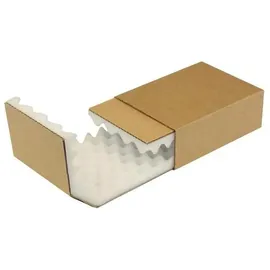 TransPak Transpak, Versandkarton , Versandbox, Noppenschaumverpackung, Masse 200x142x63mm Schaumhöhe 25mm braun, braun 150 Stk.)