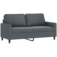 vidaXL 2-Sitzer-Sofa Dunkelgrau 140 cm Samt