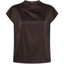 Zero Satinbluse chocolate plum 38