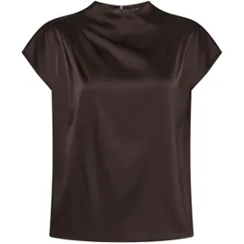 Zero Satinbluse chocolate plum 38