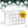 CASARIA CASARIA® Weihnachtskugeln 100tlg Ø 3-6cm Kunststoff matt glänzend Christbaumkugeln Christbaumschmuck Anhänger Weihnachtsbaumkugeln Weihnachtsdeko Weiß