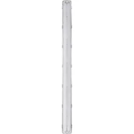 LEDVANCE LED Feuchtraumwannenleuchte Damp Proof Essential Grau 120cm IP65 2 x 15W T8 2400lm Neutralweiß 4000K - Grau