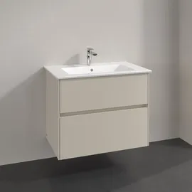 Villeroy & Boch Waschtischunterschrank 2 Auszüge 76,1 x 61 x 48 cm Cashmere Grey