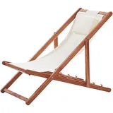 Beliani Avellino Liegestuhl 70 x 54 x 70 cm Beige