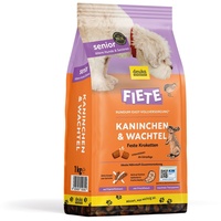 Fiete Senior Kaninchen & Wachtel deutsches Premium-Trockenfutter 1 kg