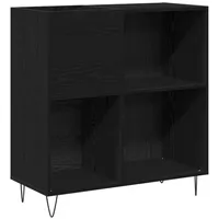 VidaXL Schallplattenschrank Schwarz Eiche 84,5x38x90 cm Holzwerkstoff vidaXL659202