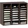 Vevor Briefablage 24 Fächer Organizer aus MDF, Dokumentenablage Vintage Braun 737 x 305 x 620 mm, Ablagefächer Desktop-Aktenhalter Dokumentenlager, Dokumentenhalter zu Hause, im Büro, im Klassen usw.
