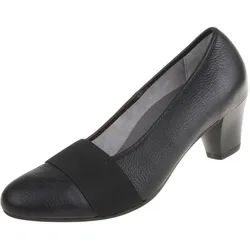 Pumps NATURAL FEET "Janine", Damen, Gr. 36, schwarz, Leder, feminin, Schuhe, aus echtem Hirschleder