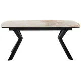 MCA Furniture Esstisch Ossana Auszugtisch Metall/Keramik 180x100(200) cm
