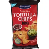 Santa Maria Tortilla Chips BBQ | 12 x 475g | Rauchig-würziger Geschmack | Ideal für Partys und zum Dippen