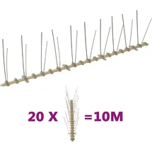 vidaXL Vogelabwehr-Spikes-Set 10 m 20-tlg.