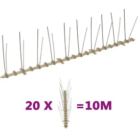 vidaXL Vogelabwehr-Spikes-Set 10 m 20-tlg.