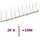 vidaXL Vogelabwehr-Spikes-Set 10 m 20-tlg.