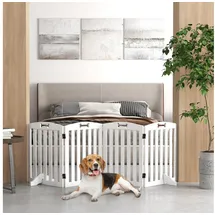 PawHut Hundegitter 1 Stück Weiß 207,5 x 61 cm