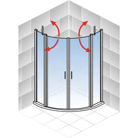 Schulte Alexa Style 2.0 Runddusche 90 x 90 cm EP3250060150017192
