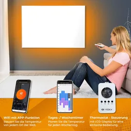 veska Infrarotheizung inkl. Thermostat APP-Funktion Wifi Fernbedienung Timer - 450W