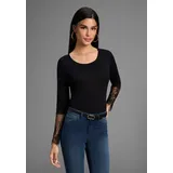 MELROSE Langarmshirt in schwarz, | Gr. 40,