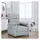 vidaXL Massagesessel 90 x 100 x 90 cm Hellgrau mit Fernbedienung