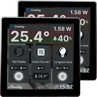 Shelly Wall Display, Bedienteil schwarz, 2er Pack
