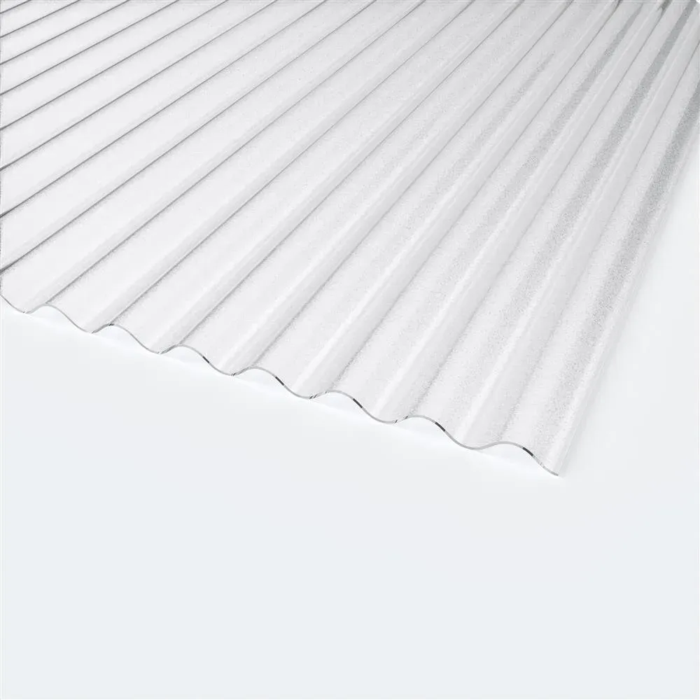 PLEXIGLAS® XT Resist Wellplatte 2,8mm Sinus 76/18 Farblos C-Struktur 1045 x 2500