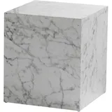 Wohnling Monobloc Weiß MDF 40 x 40 x 45 cm