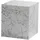 Wohnling Monobloc Weiß MDF 40 x 40 x 45 cm