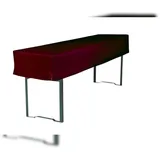 TexDeko Tischdecke Biertischhusse 3/8 Länge 220 x 70 x 30 cm Bordeaux