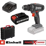KRAFTIXX Akku-Bohrschrauber KX-AS 18 Li + Akku 18V 2,0Ah Ladegerät für Einhell X-Change Akku System