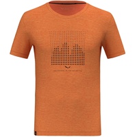 Salewa Eagle Dotted Mountain Merino T-Shirt Men, Burnt orange, 2XL