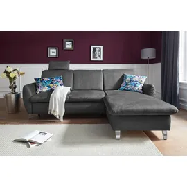 sit&more Ecksofa »Daytona L-Form« mit Federkern, einer Kopfstütze und wahlweise mit Bettfunktion