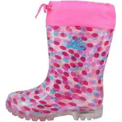 Gummistiefel LICO "Stiefel Power Blinky", Gr. 25, rosa, Synthetik, Schuhe