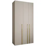 abiks möbel Drehtürenschrank COMO 120 x 245,5 x 50 cm Gold