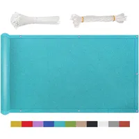 NKADNB Balkon Sichtschutz 95x1000cm Balkon Sichtschutz Windschutz Uv-Schutz, für Balkongeländer, Terrasse & Garten Balkon Sichtschutz Ohne Bohren,Blau