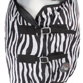 HKM Fliegendecke mit Halsteil Zebra mit Bauchlatz, M