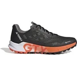 adidas Terrex Agravic Flow GTX Trailrunning-Schuh 2.0 Core Black / Core Black / Impact Orange 42