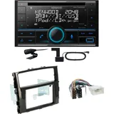 Kenwood DPX-7300DAB Bluetooth DAB CD USB Einbauset für Mitsubishi Pajero ab 2015