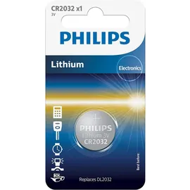 Philips Knopfzelle CR 2032 3 V 5 St.