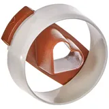 Städter Ausstechform Der patente Spitzbub mit Auswerfer, glatt, aus Kunststoff 4 cm, Silber