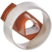 Städter Ausstechform Der patente Spitzbub mit Auswerfer, glatt, aus Kunststoff 4 cm, Silber