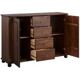 Home Affaire »Tessin; Buffetunterschrank, klassischer Landhausstil«, aus massiver, FSC®-zertifizierter Kiefer, 128cm breit