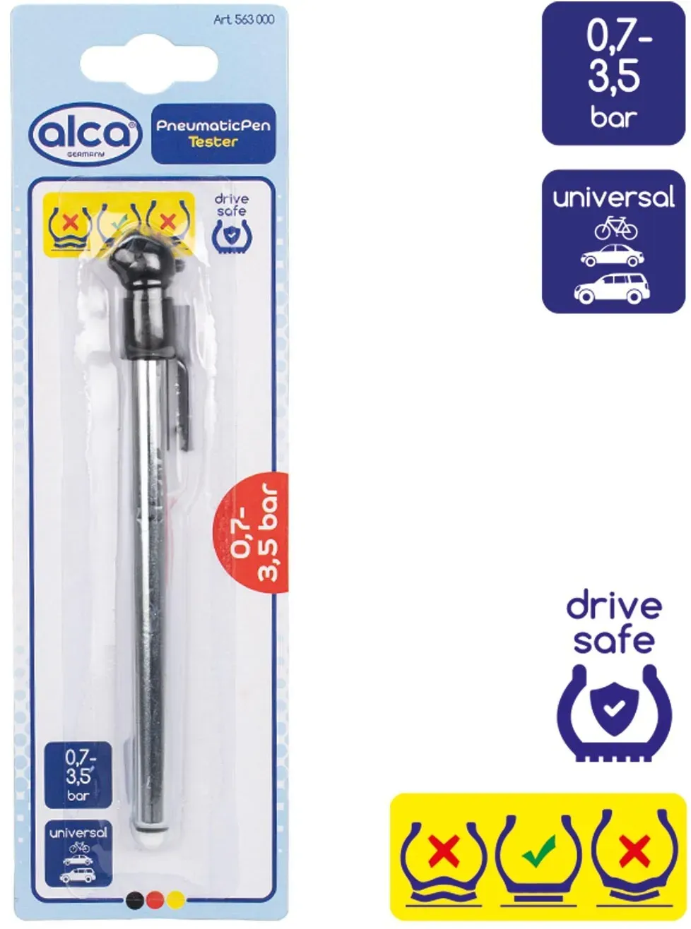 ALCA Prüfgerät, Reifendruck 563000