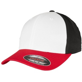 Flexfit 3-Tone Flexfit Cap, red/white/black, L/XL