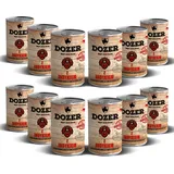 12 x 400g Hundefutter Dozer Truthahn Premium Nassfutter Dosen