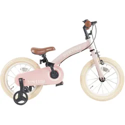 Deryan 3-in-1 Kinderfahrrad - 12 inch - Laufrad - Inkl. Stützräder rosa 12' (3.66 m)